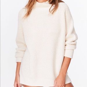 BDG Waffle-Knit Turtleneck Sweater